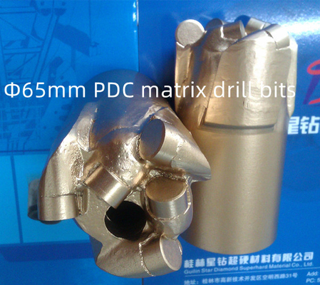 Uso della miniera di carbone del diametro 65mm del tagliente del corpo PDC della matrice del certificato ISO9001
